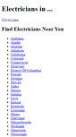 Mobile Screenshot of findelectricians.org